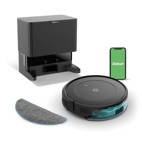 Robotti-imuri iRobot Roomba Combo Essential 2 Moppaustoiminto Puhdistusasema 68dB Musta