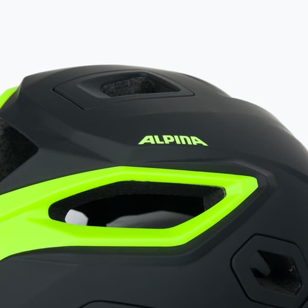 Alpina Comox cykelhjelm sort neon mat