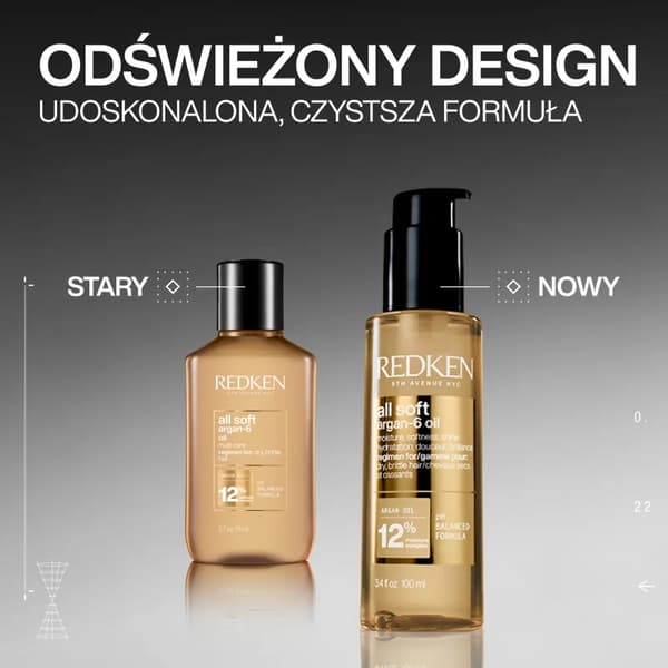 Närande olja för torrt och sprött hår Redken All Soft 100 ml