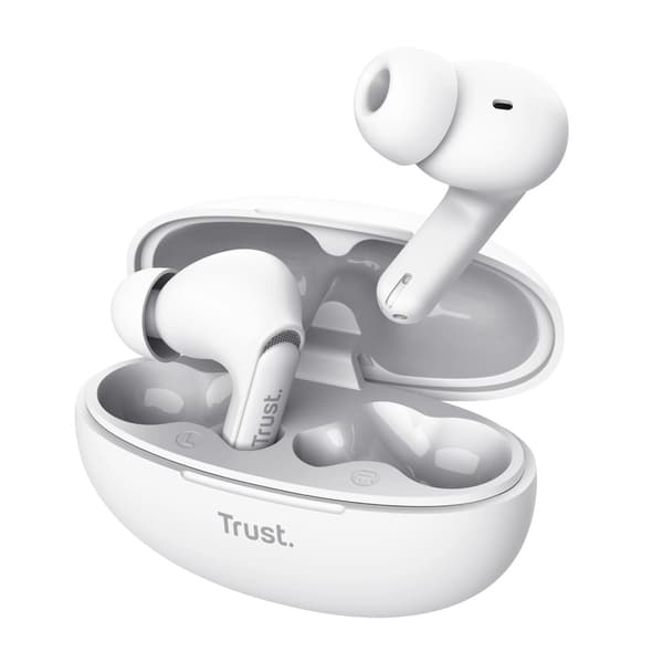 Trådlösa hörlurar Trust Yavi ENC In-ear Bluetooth Vit
