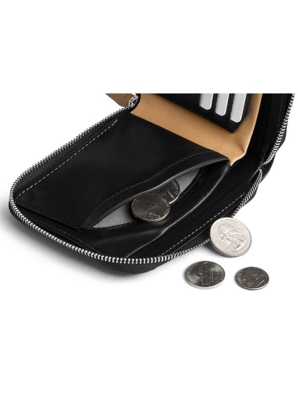 Bellroy Zip Wallet RFID -nahkalompakko - musta