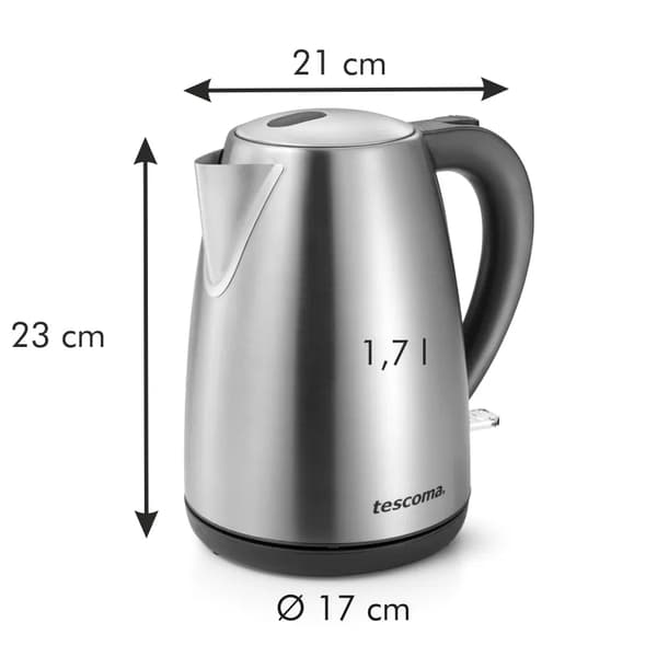 TESCOMA GrandCHEF 1,7 l - trådløs elkedel i rustfrit stål, 2200W