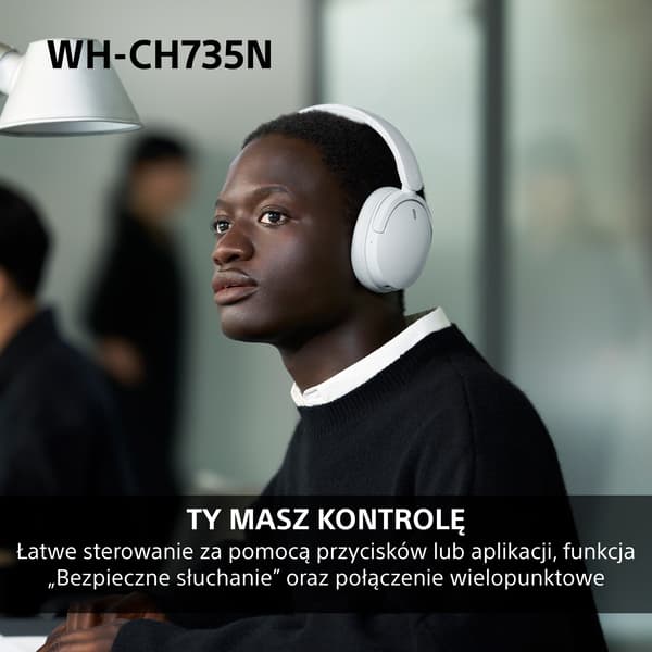Sony WH-CH735N ANC Trådløse On-Ear Bluetooth 6.0 Hovedtelefoner Sort