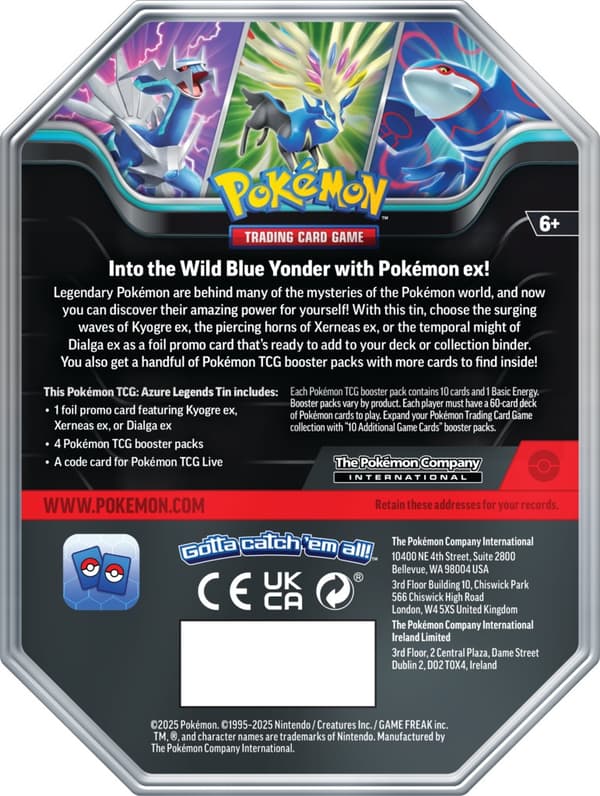 Pokémon TCG: Spring Azure Legends Tin – Xerenas ex