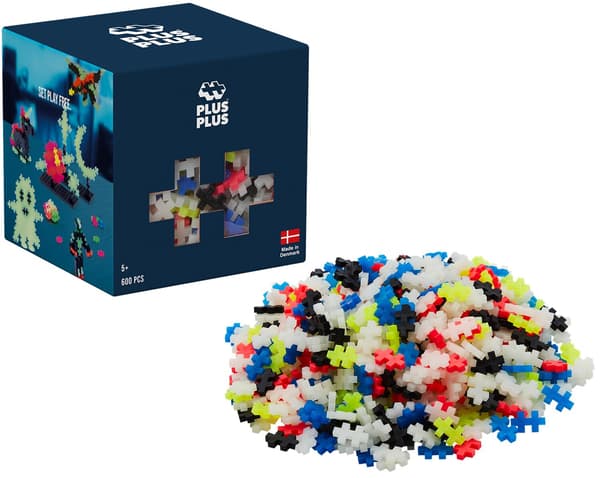 PLUS-PLUS Plastikklodser Glød i mørke 014-3974