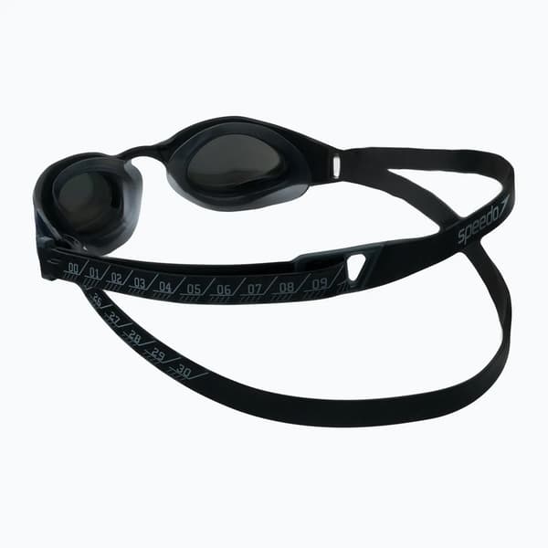 Speedo Fastskin Hyper Elite Mirror -uimalasit musta/oksidiharmaa/kromi