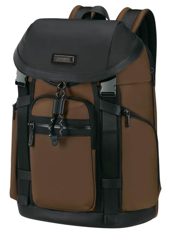 Samsonite Relyon Ryggsäck 15,6\" med lock - brun