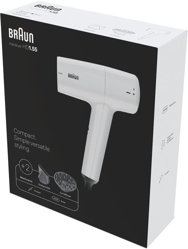 Hårtørrer BRAUN HD155E 1800W
