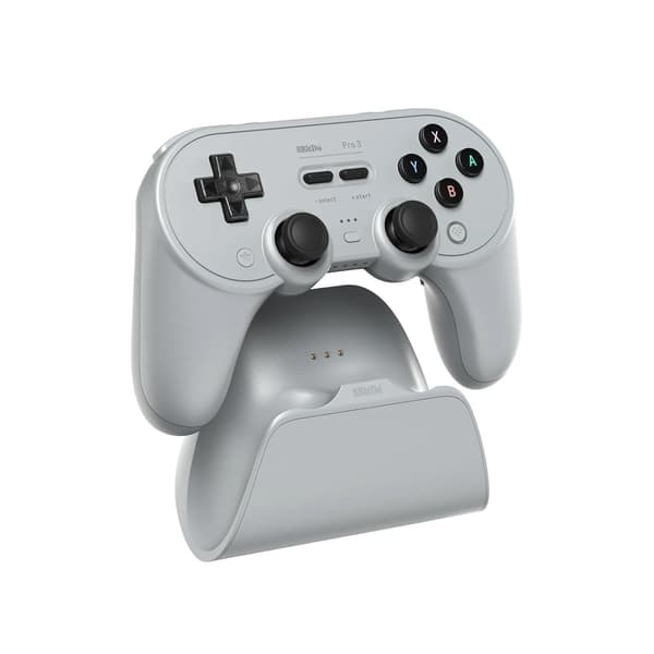 8BitDo Pro 3 Bluetooth-kontroll för PC, Nintendo Switch / Switch 2, Android iOS, Trådlös Grå