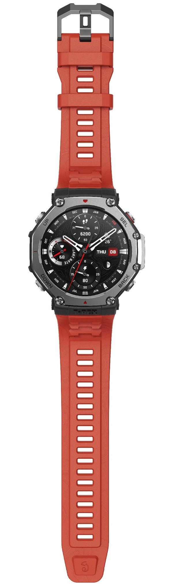 Smartwatch AMAZFIT T-Rex 3 Lava Rød