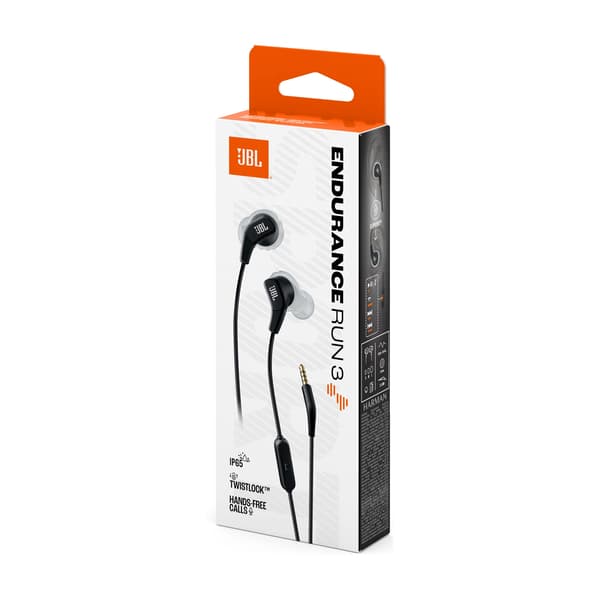 JBL Endurance Run 3 kablede in-ear hovedtelefoner mikrofon sort-grå