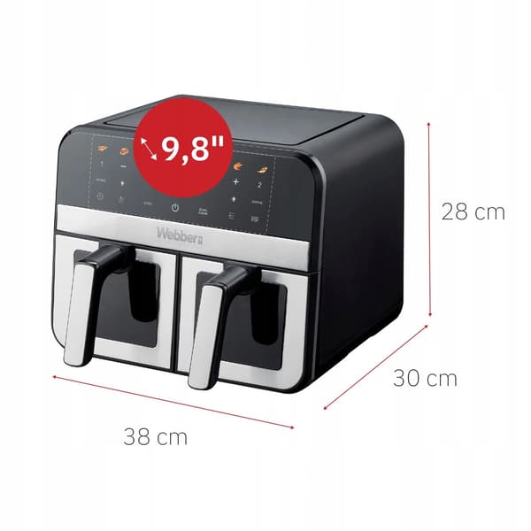 Airfryer Webber AF900 2400W 9l