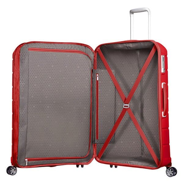 Stor resväska Samsonite Flux - röd