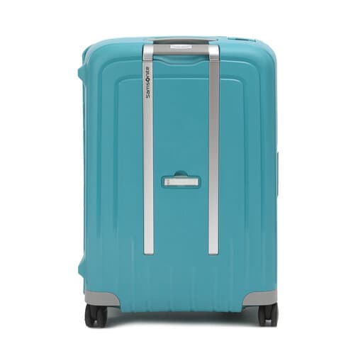 Mellemstor Hård Kuffert Samsonite S'Cure 49307-1012-1BEU Aqua Blue