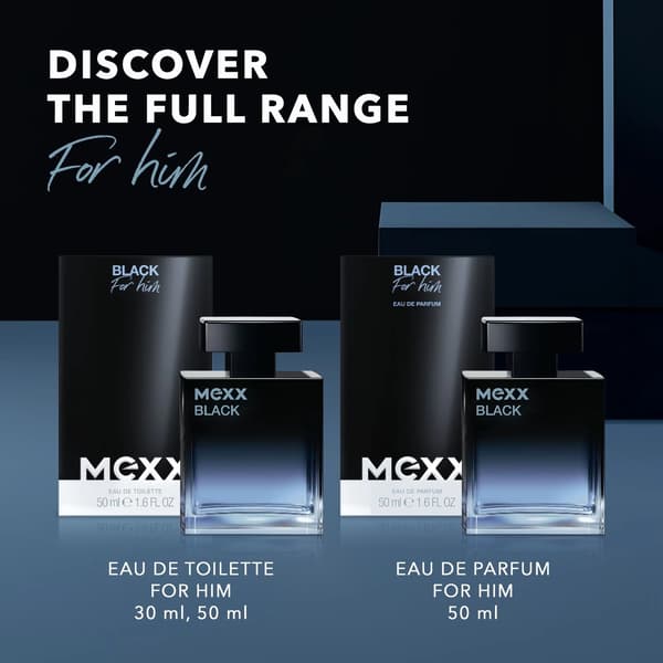 Mexx Black Eau de Toilette til mænd, 30 ml 50 ml