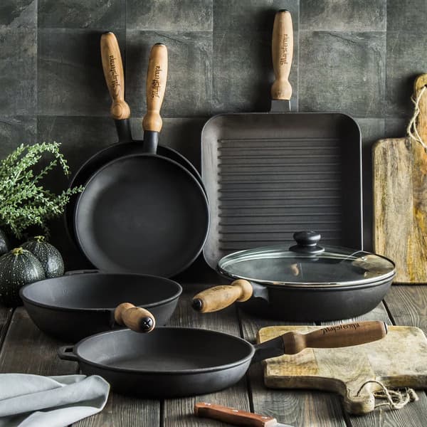 MAYSTERNYA WOOD støbejerns pandekagepande 22 cm