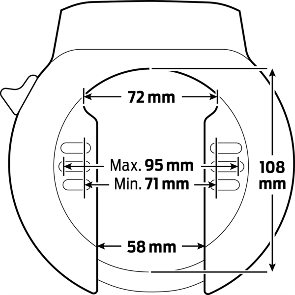AXA Atlas Retractable -takapyörän lukko