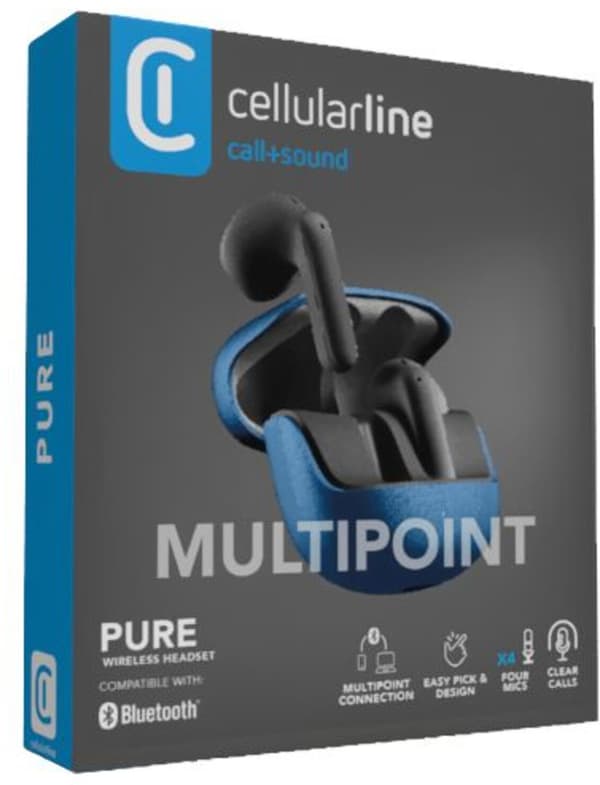 CELLULARLINE Pure In-ear hovedtelefoner Sort