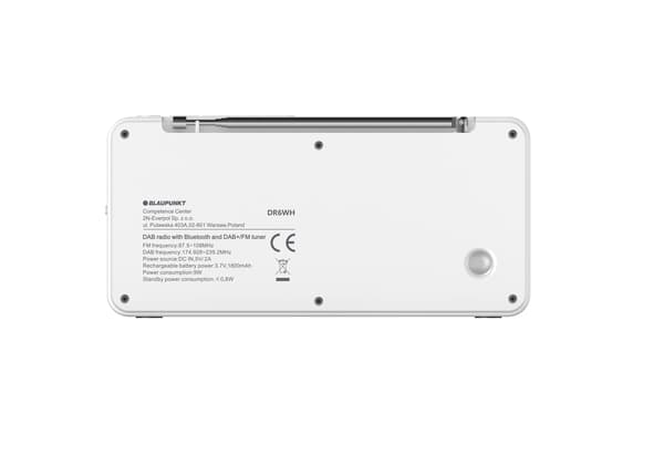 Blaupunkt DR6WH Radio FM, DAB+ Bluetooth Hvid