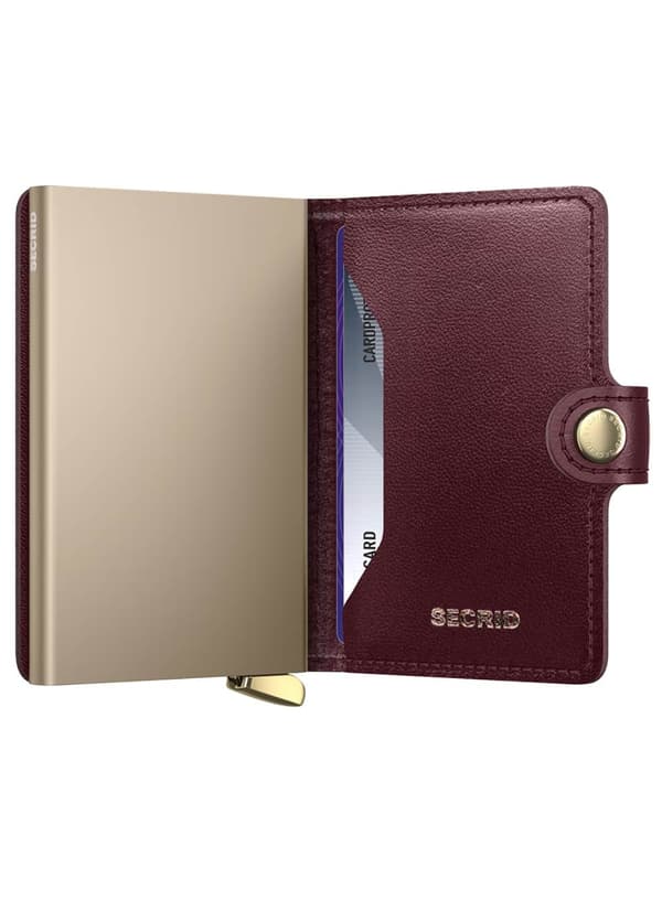 RFID Secrid Premium Miniwallet Emboss Diamond+ - bordeaux