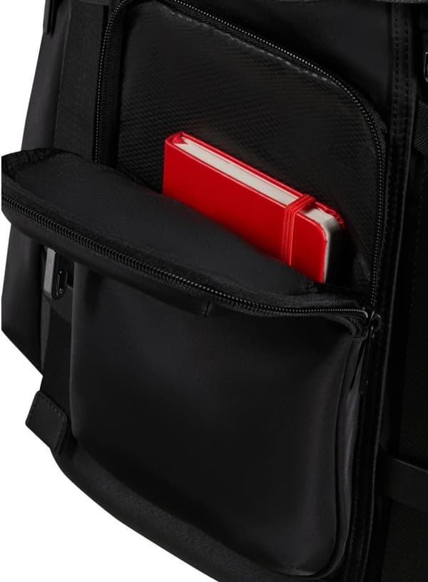 Samsonite Relyon Backpack 15,6\" with flap - musta