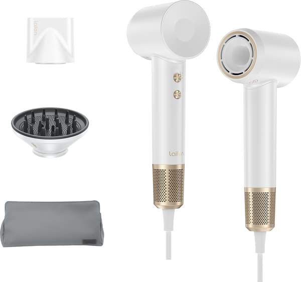 Hårtork LAIFEN Swift Premium Vit-guld 1400W