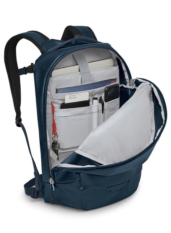 Osprey Transporter Panel Loader byrygsæk - venturi blue