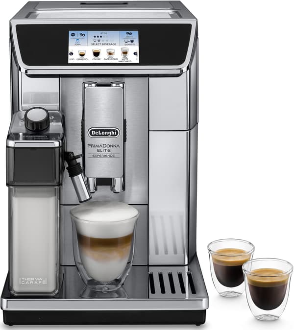 DELONGHI PrimaDonna Elite Experience ECAM 650.85 Helautomatisk kaffemaskin