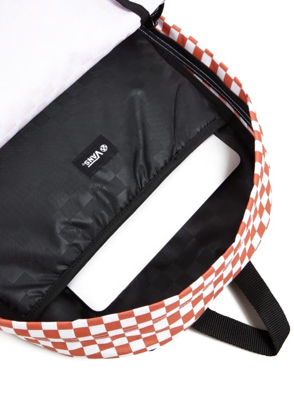 Ungdomsryggsäck Vans Old Skool Check Backpack - carnelian