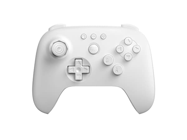 8BitDo 64 Bluetooth -ohjain Nintendo Switchille, PC:lle, Androidille, langaton, valkoinen