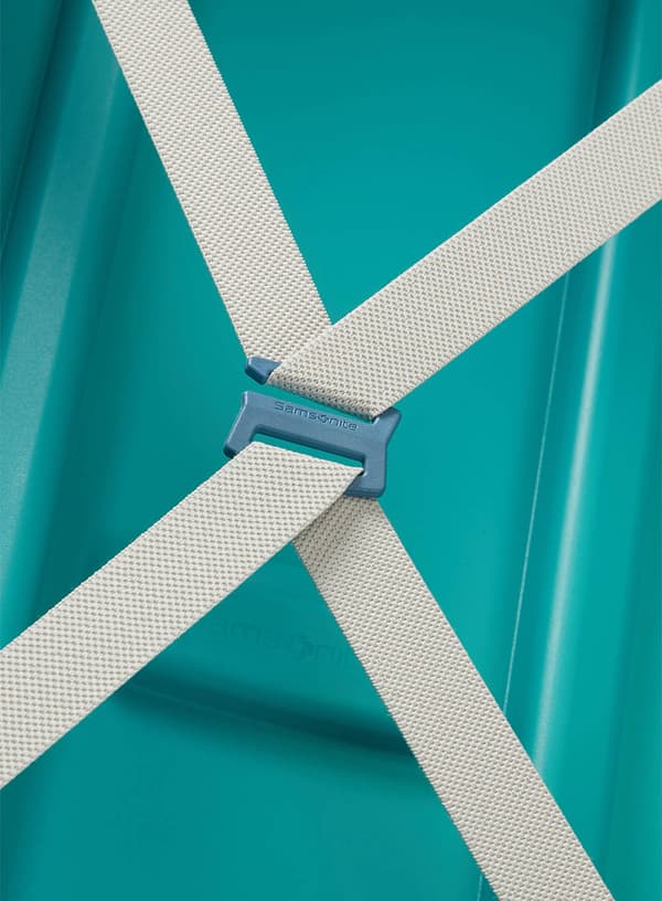 Stor resväska XL Samsonite S'Cure 138 l - aqua blue
