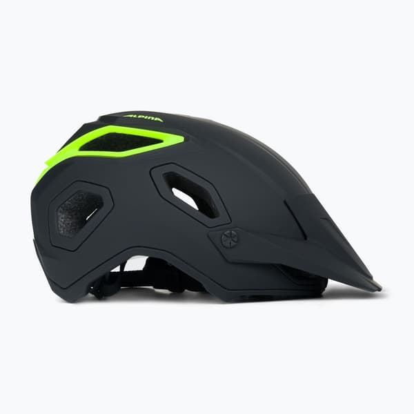 Alpina Comox cykelhjelm sort neon mat