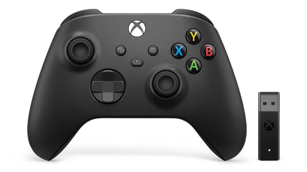 Microsoft Xbox Series trådløs controller til Xbox, PC + adapter - carbon black