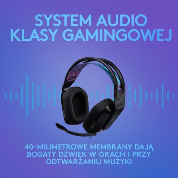 Logitech G335 Hovedtelefoner Sort (981-000978)
