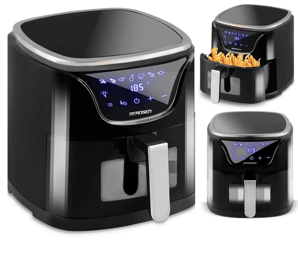 BERDSEN BD-652 5L Airfryer Sort-sølv