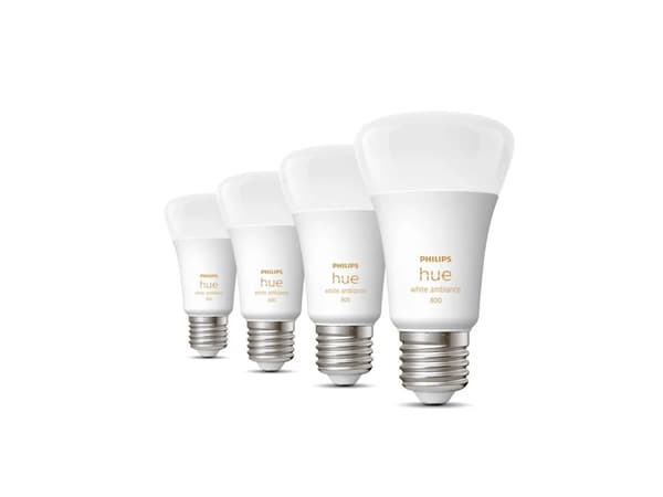 Philips Hue White Ambiance E27 LED-lampa 4-pack