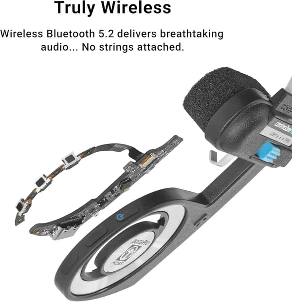 Koss Porta Pro Wireless 2.0 On-Ear Bluetooth 5.2 Hovedtelefoner Sort-Sølv