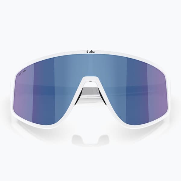Bliz A004 matte white/grey blue mirror solbriller