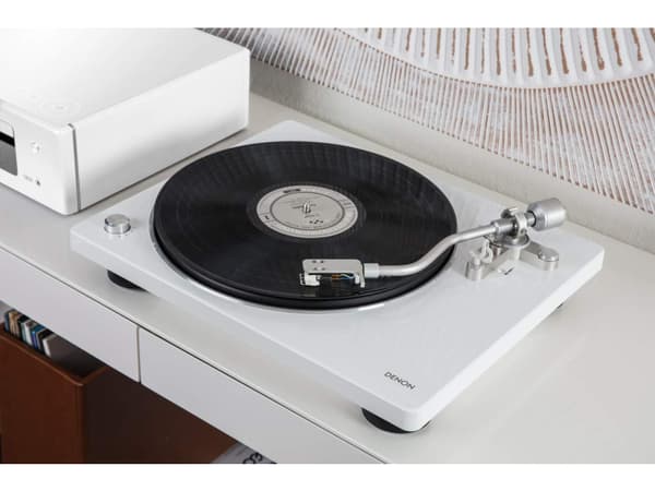 Denon DP-400 skivspelare vit