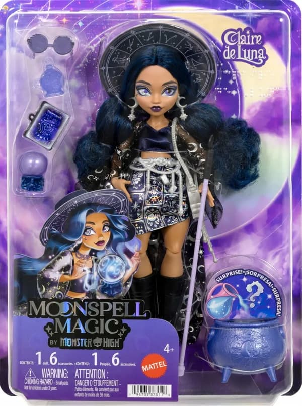 Mattel Monster High Moonspell Magic By Claire de Luna JMB89 docka