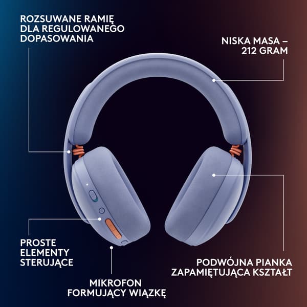 LOGITECH G325 Lightspeed Lilla Trådløse, Over-ear Hovedtelefoner