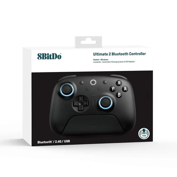 8BitDo Ultimate 2 Bluetooth Controller för Nintendo Switch / Switch 2 Trådlös Svart