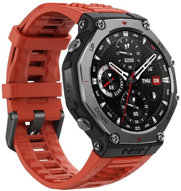 Smartwatch AMAZFIT T-Rex 3 Lava Rød