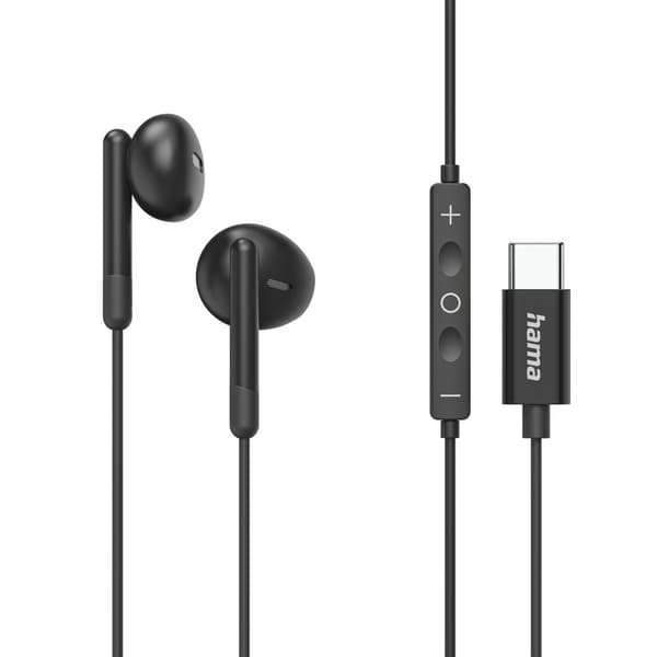 Hama Classy USB-C In-Ear Hovedtelefoner med Mikrofon Sort