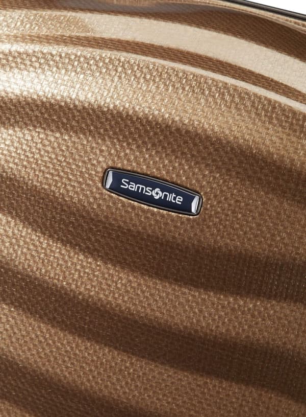 Stor XL Samsonite Lite-Shock kuffert - sand
