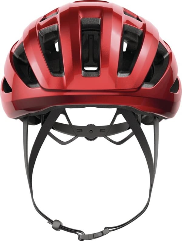 Abus PowerDome MIPS -pyöräilykypärä, hopea, väri: punainen, koko: L