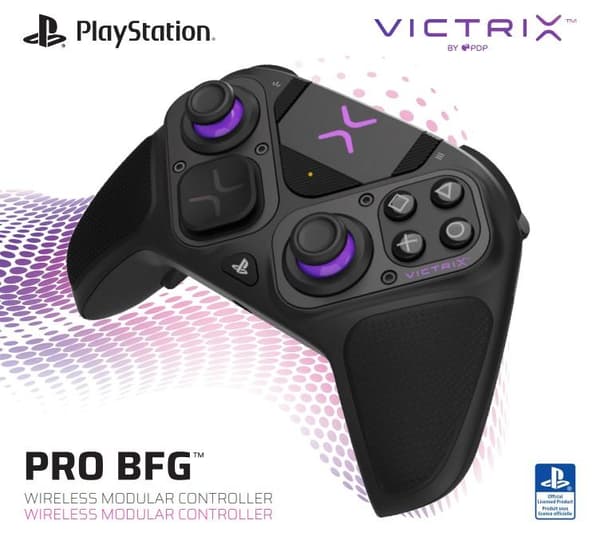 Victrix PRO BFG-controller til PS5, PS4, PC - trådløs/kablet - sort