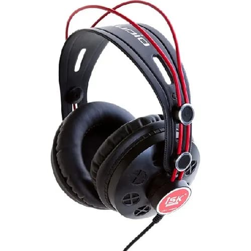iSK HP-580 Kablede On-Ear Studio Hovedtelefoner Sort