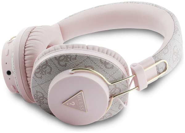 GUESS Triangle Logo Bluetooth ENC On-Ear Hovedtelefoner Pink