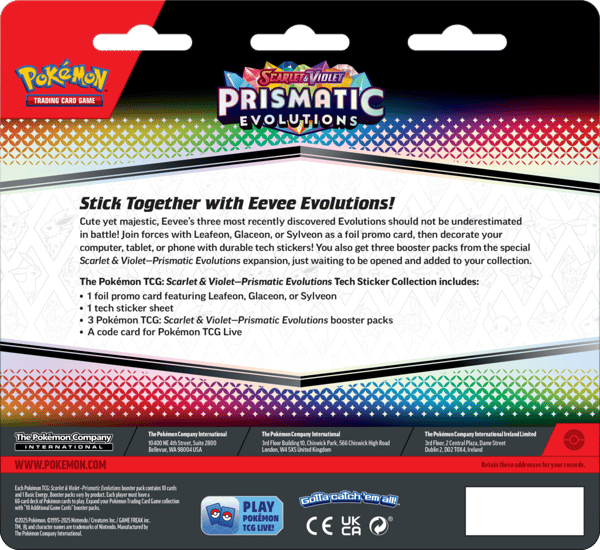 Pokemon TCG: Prismatic Evolutions Tech Sticker - Sylveon